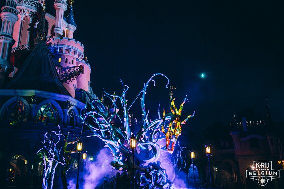 Malificent's Courtyard Halloween 2016 at Disneyland Paris