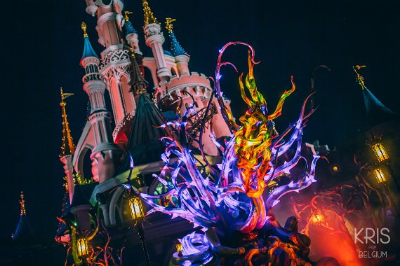 Malificent's Courtyard Halloween 2016 at Disneyland Paris